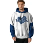 Tampa Bay Rays Hoodie Customized Scribble Heart Navy White Best Selling