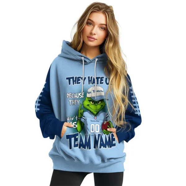 Tampa Bay Rays Hoodie Personalized Grinch Fierce Navy High Quality