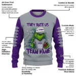 Tcu Horned Frogs Sweater Custom Grinch Fierce Purple Best Selling