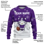 Tcu Horned Frogs Sweater Customized Hello Kitty Purple Best Selling