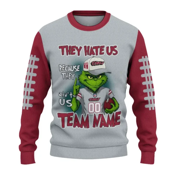 Temple Owls Sweater Custom Grinch Fierce Red Best Selling