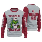 Temple Owls Sweater Custom Grinch Fierce Red Best Selling