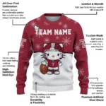 Temple Owls Sweater Customized Hello Kitty Red Best Selling