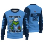 Tennessee Titans Sweater Custom Grinch Fierce Navy Best Selling
