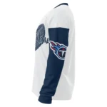 Tennessee Titans Sweater Customized Heart Sketch Navy White Best Selling