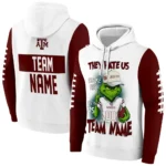 Texas Am Aggies Hoodie Custom Grinch Fierce Maroon Best Selling