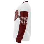 Texas Am Aggies Sweater Custom Heart Sketch Maroon White Best Selling
