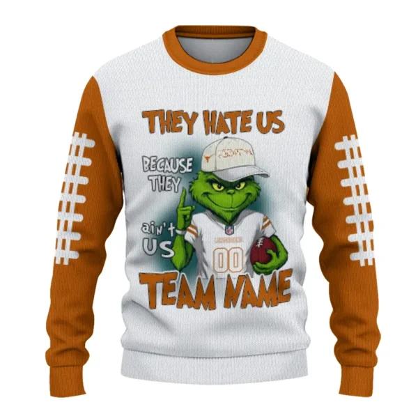 Texas Longhorns Sweater Custom Grinch Fierce Orange Best Selling