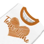 Texas Longhorns Sweater Customized Heart Sketch Orange White Best Selling