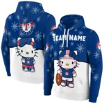 Texas Rangers Hoodie Customized Hello Kitty Blue Best Selling
