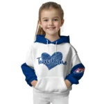 Texas Rangers Hoodie Personalized Scribble Heart Blue White Best Selling