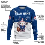 Texas Rangers Sweater Custom Hello Kitty Blue Best Selling