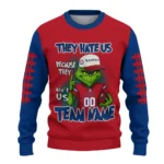 Texas Rangers Sweater Personalized Grinch Fierce Blue Best Selling