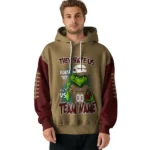 Texas State Bobcats Hoodie Custom Grinch Fierce Maroon Best Selling