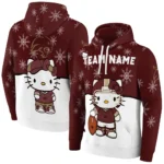Texas State Bobcats Hoodie Customized Hello Kitty Maroon Best Selling