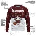 Texas State Bobcats Sweater Custom Hello Kitty Maroon Best Selling