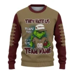 Texas State Bobcats Sweater Personalized Grinch Fierce Maroon Best Selling
