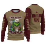 Texas State Bobcats Sweater Personalized Grinch Fierce Maroon Best Selling