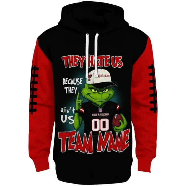 Texas Tech Red Raiders Hoodie Personalized Grinch Fierce Red Best Selling
