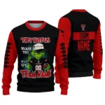Texas Tech Red Raiders Sweater Customized Grinch Fierce Red Best Selling