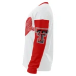 Texas Tech Red Raiders Sweater Personalized Heart Sketch Red White Best Selling