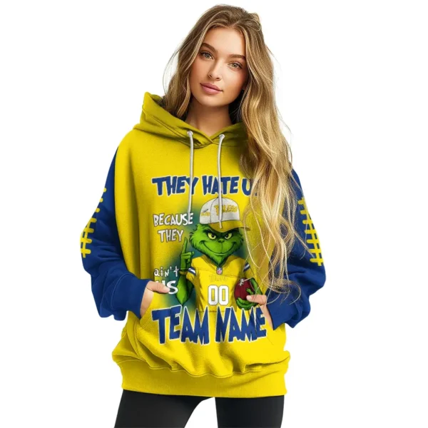 Toledo Rockets Hoodie Custom Grinch Fierce Blue High Quality
