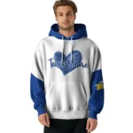 Toledo Rockets Hoodie Personalized Scribble Heart Blue White Best Selling