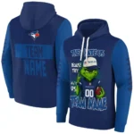 Toronto Blue Jays Hoodie Customized Grinch Fierce Blue Best Selling