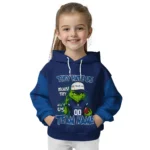 Toronto Blue Jays Hoodie Customized Grinch Fierce Blue Best Selling