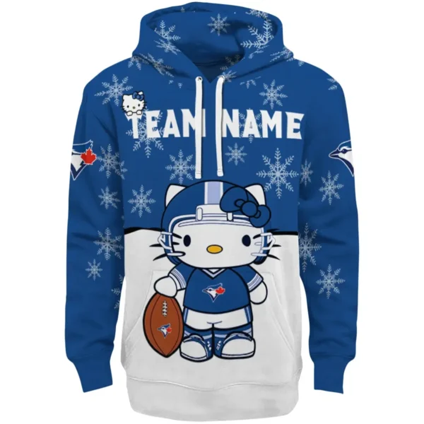 Toronto Blue Jays Hoodie Personalized Hello Kitty Blue Best Selling