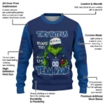 Toronto Blue Jays Sweater Custom Grinch Fierce Blue Best Selling