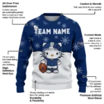 Toronto Maple Leafs Sweater Custom Hello Kitty Blue Best Selling