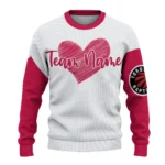 Toronto Raptors Sweater Custom Heart Sketch Red White Best Selling