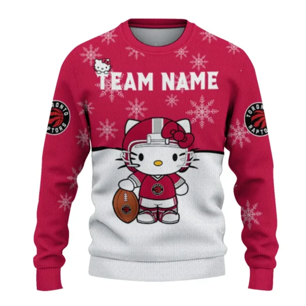 Toronto Raptors Sweater Custom Hello Kitty Red Best Selling
