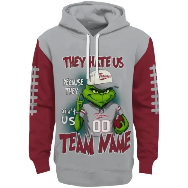 Troy Trojans Hoodie Personalized Grinch Fierce Red Best Selling