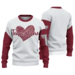 Troy Trojans Sweater Personalized Heart Sketch Red White Best Selling