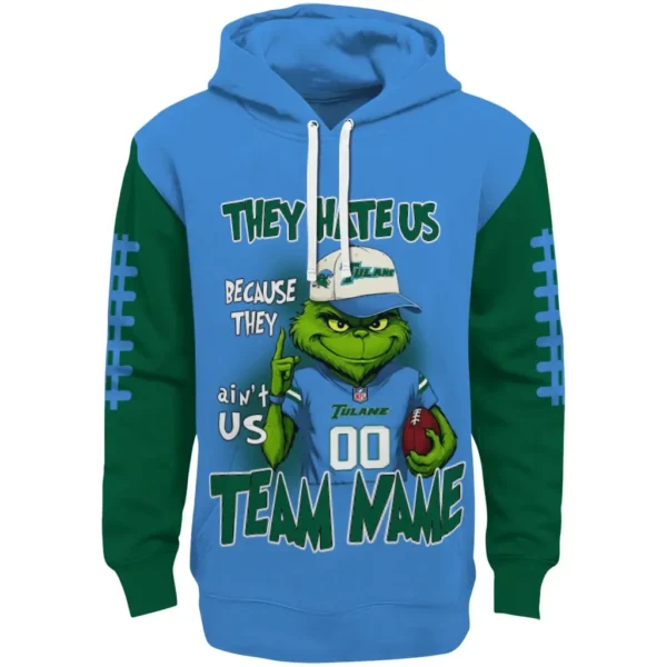 Tulane Green Wave Hoodie Customized Grinch Fierce Green Best Selling