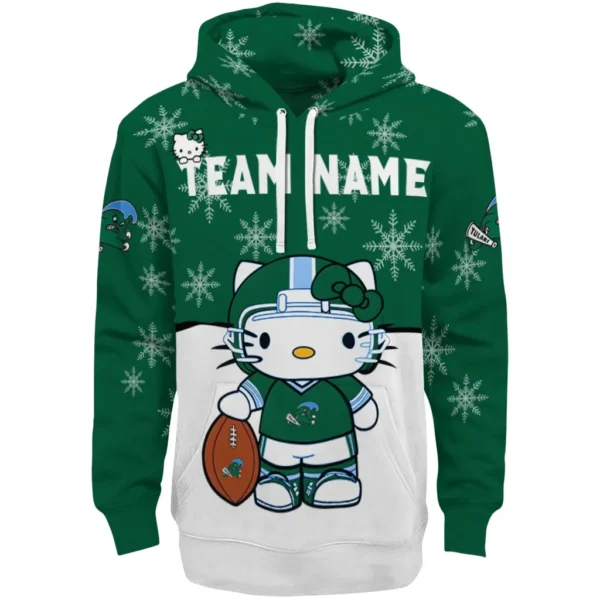 Tulane Green Wave Hoodie Personalized Hello Kitty Green Best Selling