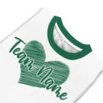 Tulane Green Wave Sweater Customized Heart Sketch Green White Best Selling