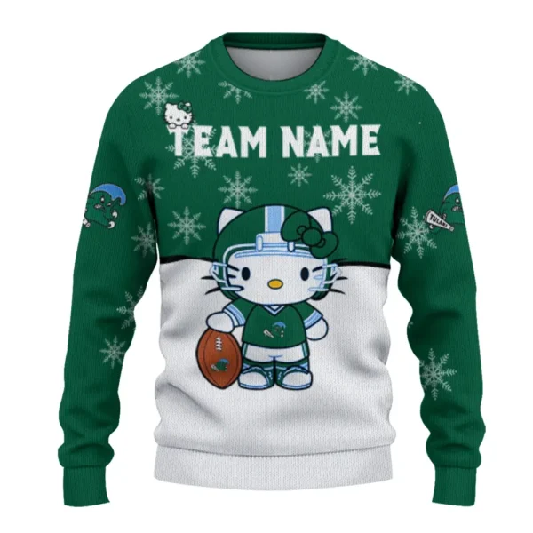 Tulane Green Wave Sweater Customized Hello Kitty Green Best Selling