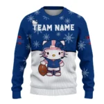 Tulsa Golden Hurricane Sweater Custom Hello Kitty Blue Best Selling