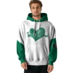 Uab Blazers Hoodie Customized Scribble Heart Green White Best Selling