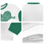 Uab Blazers Sweater Personalized Heart Sketch Green White Best Selling