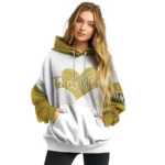 Ucf Knights Hoodie Personalized Scribble Heart Gold White Best Selling