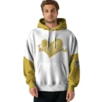 Ucf Knights Hoodie Personalized Scribble Heart Gold White Best Selling