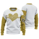 Ucf Knights Sweater Custom Heart Sketch Gold White Best Selling