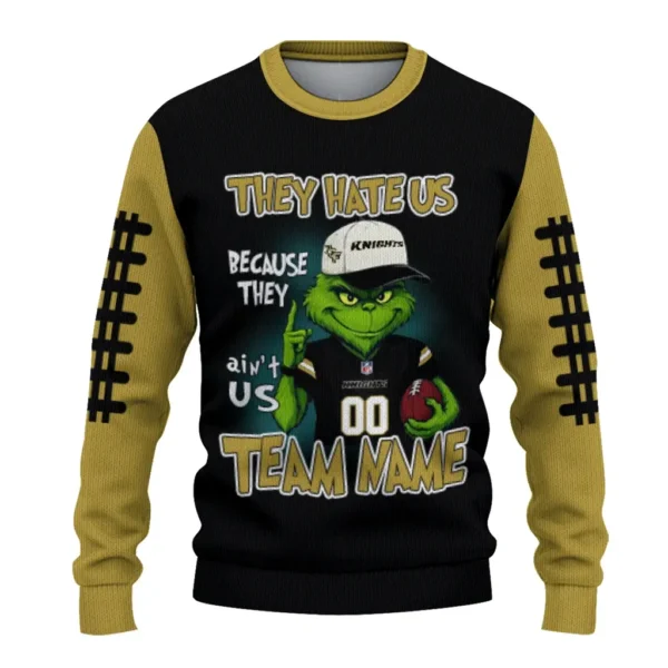 Ucf Knights Sweater Personalized Grinch Fierce Gold Best Selling