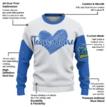 Ucla Bruins Sweater Customized Heart Sketch Blue White Best Selling