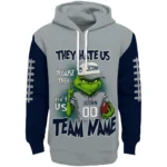 Uconn Huskies Hoodie Custom Grinch Fierce Blue Best Selling