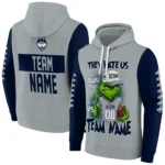 Uconn Huskies Hoodie Custom Grinch Fierce Blue Best Selling